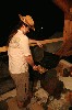 kuchař u grilu